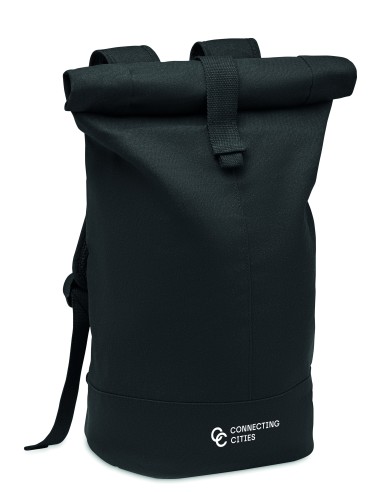 Zaino in tela lavata Rolltop