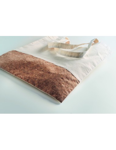 Shopper c/dettagli in sughero