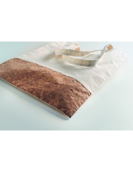 Shopper c/dettagli in sughero