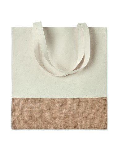 Shopper con dettagli in juta