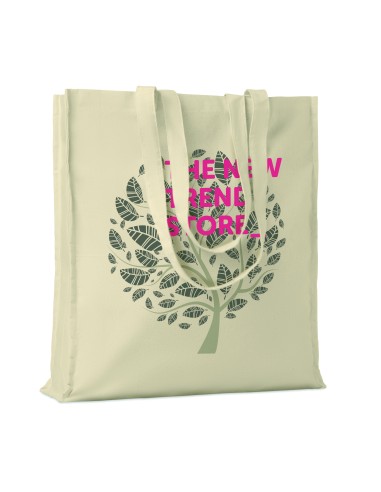 Shopper in cotone c/soffietto