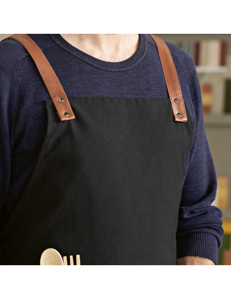 Grembiule Kandinsky in cotone 280gsm con dettagli in rPU