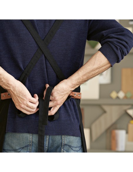 Grembiule Kandinsky in cotone 280gsm con dettagli in rPU