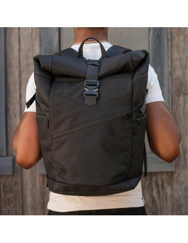 Zaino Coloma 28L in rPET. Chiusura roll-top. Per laptop 17"