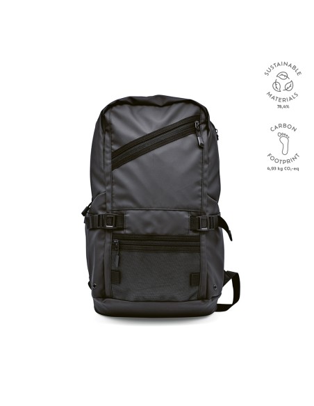 Zaino Rivin 18L in rPET. Tasca riflettente. Per laptop 17"