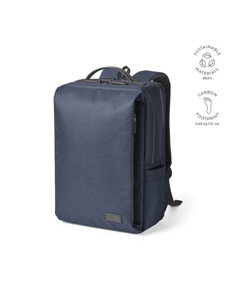 Zaino Oslo 20L in rPET. Zip impermeabili, per laptop 17"