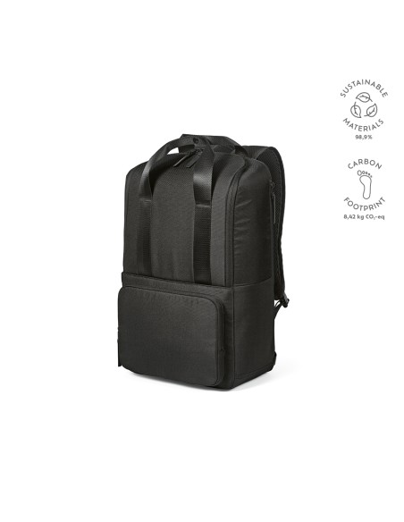 Zaino Bucharest 18L in rPET. Adatto per laptop 15,6"