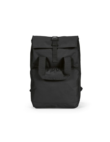 Zaino Warsaw 20L in rPET. Chiusura roll top con fibbia
