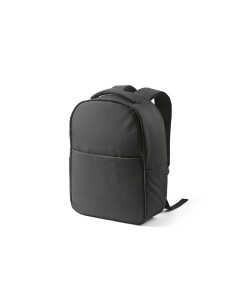 Zaino Budapest 16L in rPET. Tasca frontale. Per laptop 17"