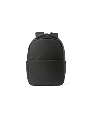 Zaino Budapest 16L in rPET. Tasca frontale. Per laptop 17"