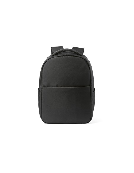 Zaino Budapest 16L in rPET. Tasca frontale. Per laptop 17"