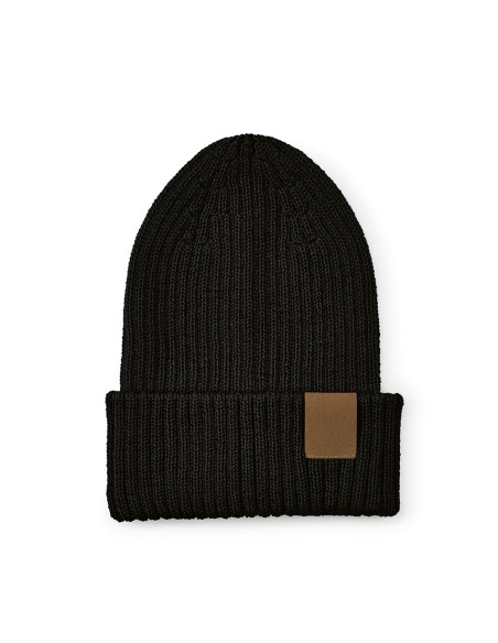 Cuffia Cobain in rPET e lana. Patch personalizzabile