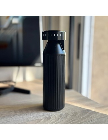 Borraccia Timeos in acciaio inox riciclato. Indiicatore LED