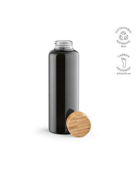 Borraccia Indus 510ml in vetro borosilicato con tappo in bambù