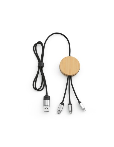 Cavo Feynman 5-in-1 realizzato in bambù e rPET