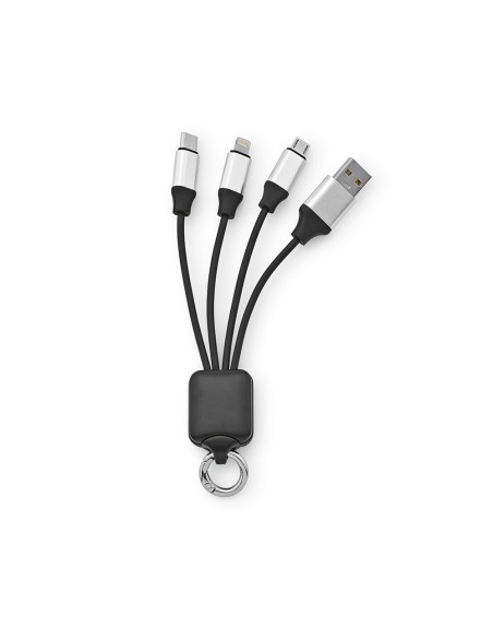 Cavo Sagan 4-in-1 in rTPR. Logo retroilluminato