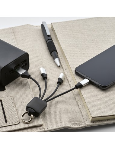 Cavo Sagan 4-in-1 in rTPR. Logo retroilluminato