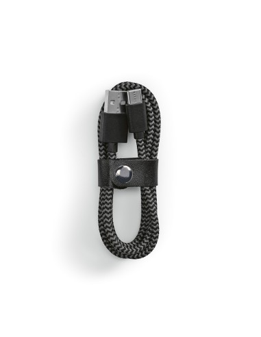 Cavo Leibniz in rPET da 1 metro. Connessione USB-C a USB-A