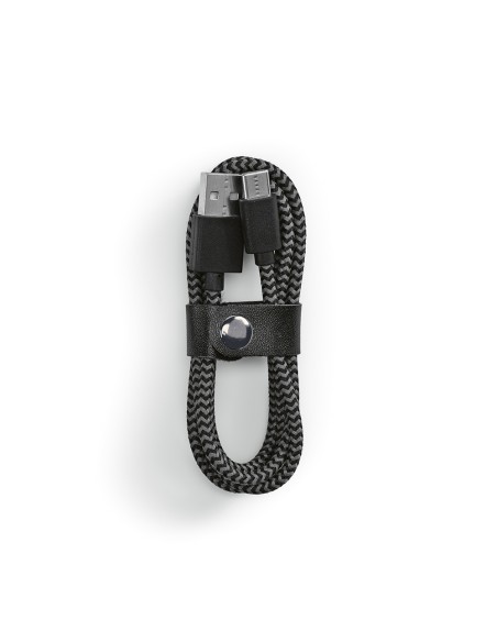 Cavo Leibniz in rPET da 1 metro. Connessione USB-C a USB-A