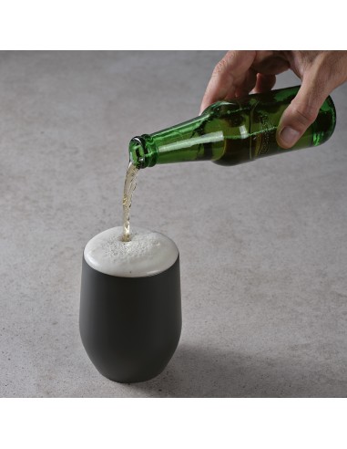 Tazza da viaggio Tigris 320ml in rSS. Doppia parete con coperchio