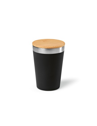 Tazza da viaggio Don rSS con coperchio in bambù 400ml