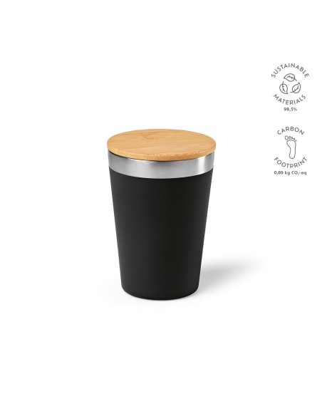 Tazza da viaggio Don rSS con coperchio in bambù 400ml
