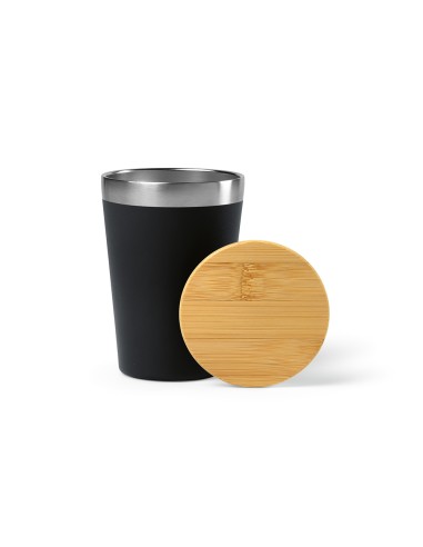 Tazza da viaggio Don rSS con coperchio in bambù 400ml