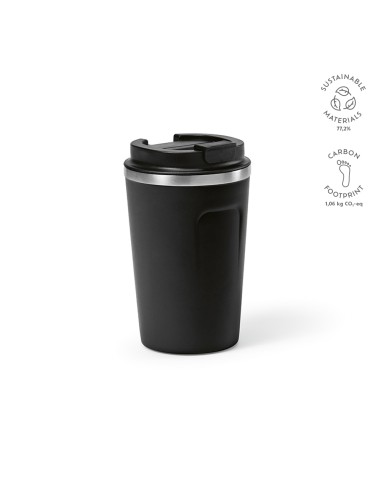 Tazza da viaggio Limpopo 490ml  in rSS. Doppia parete