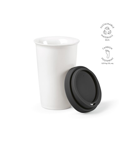 Tagus Travel Cup 330 ml (300 ml netti) in ceramica, doppia parete