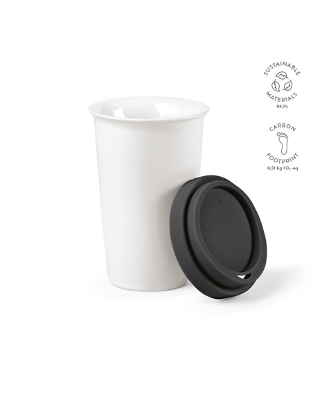 Tagus Travel Cup 330 ml (300 ml netti) in ceramica, doppia parete