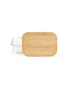 Box pranzo Van Gogh 500 in vetro borosilicato e bambù,  520ml