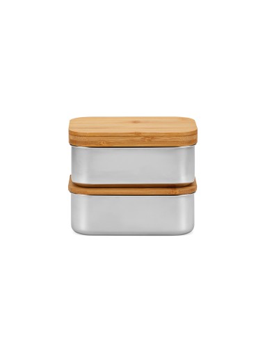 Box pranzo Vermeer 1480ml rSS con coperchio in bamboo e posate