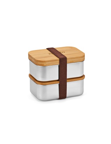 Box pranzo Vermeer 1480ml rSS con coperchio in bamboo e posate