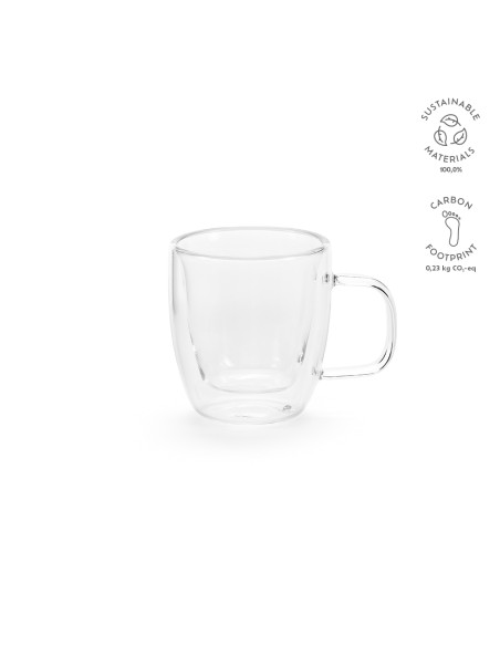 Tazza Elbe 75 in vetro borosilicato, capacità 65 ml