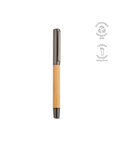 Penna Aeschylus Bambù e rSS. Inchiostro blu Dokumental® 2km