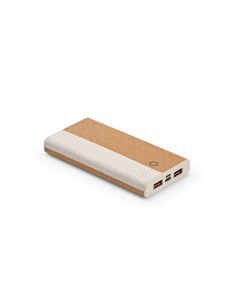 Powerbank Archimedes, sughero e paglia di grano, 10.000mAh.