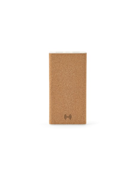 Powerbank Archimedes, sughero e paglia di grano, 10.000mAh.