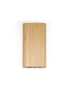 Powerbank Pythagoras in bambù capacità di 10.000 mAh. 15W