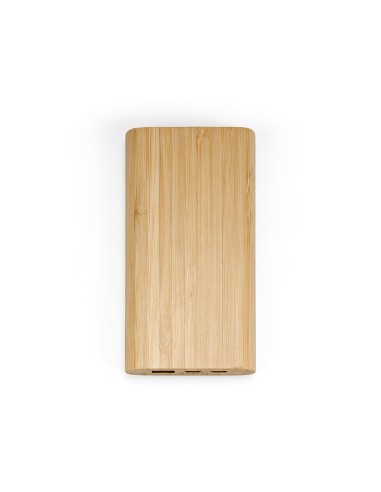 Powerbank Pythagoras in bambù capacità di 10.000 mAh. 15W