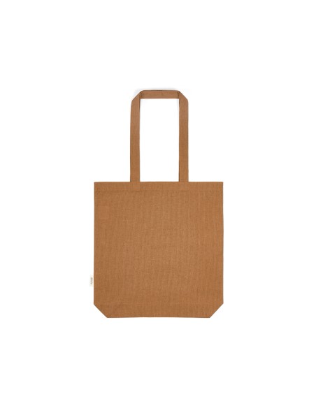 Shopper Annapurna in cotone riciclato 180gsm. Con soffietto