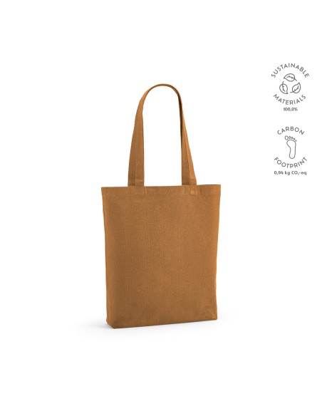 Shopper Logan in cotone riciclato 280 gsm. Con soffietto