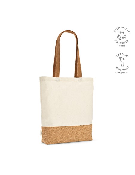 Shopper Chimborazo in cotone riciclato 180 gsm e sughero