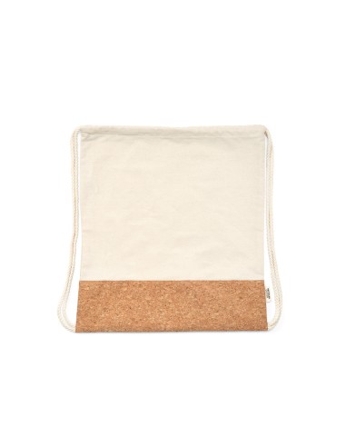 Borsa Orizaba con coulisse in cotone riciclato 180 gsm e sughero