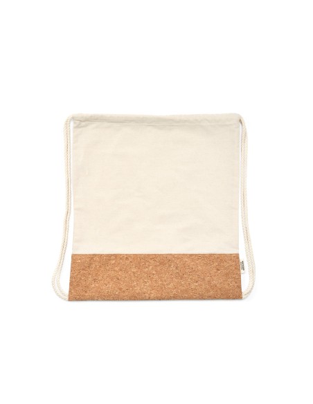 Borsa Orizaba con coulisse in cotone riciclato 180 gsm e sughero