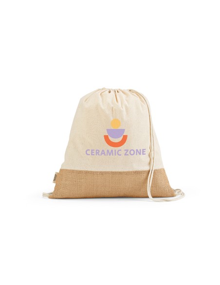 Borsa Denali in cotone riciclato 180 gsm e juta 275 gsm