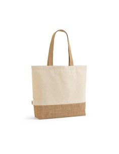 Shopper Mauna Kea in cotone riciclato 220 gsm e juta 275 gsm