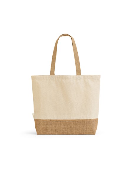 Shopper Mauna Kea in cotone riciclato 220 gsm e juta 275 gsm