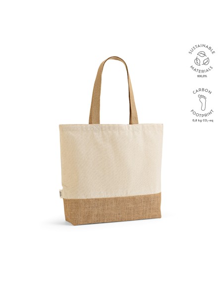 Shopper Mauna Kea in cotone riciclato 220 gsm e juta 275 gsm
