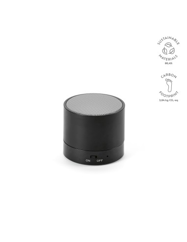 Speaker Gauss in rABS con batteria da 300mAh. Potenza di 3W