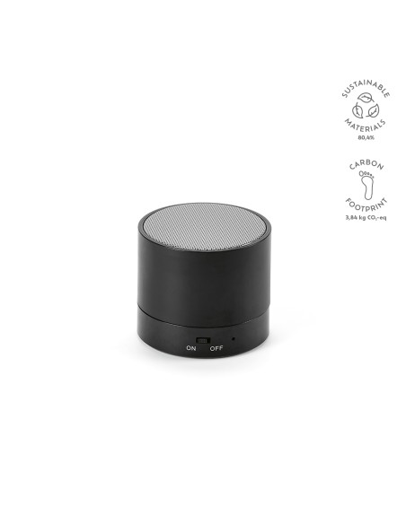 Speaker Gauss in rABS con batteria da 300mAh. Potenza di 3W